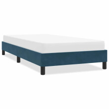 vidaXL sengestel uden madras, mørkeblå, 90x210 cm, fløjl