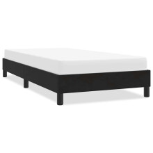 vidaXL sengestel uden madras, sort, 90x210 cm, fløjl