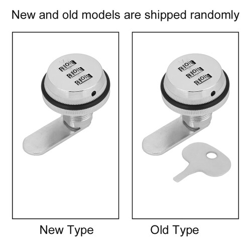 Secure Zinc Alloy Cam Lock for Lockers 3 Digit Pass Code Silver Colour 2
