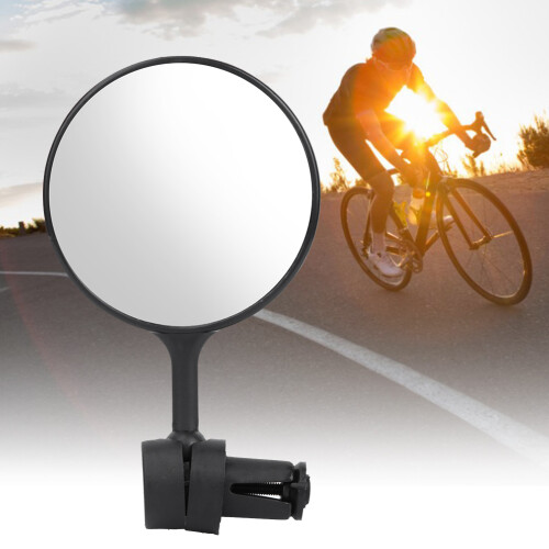 360 Adjustable Bicycle Rearview Mirror Black 8cm 2
