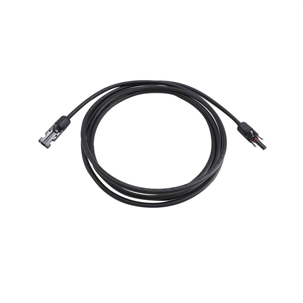 Tuv Certified Solar Pv Cable 2.5Mmâ², Black 2M Flexible Extension Wire With Durable Weatherproof Mc4 Connector 9330225571629