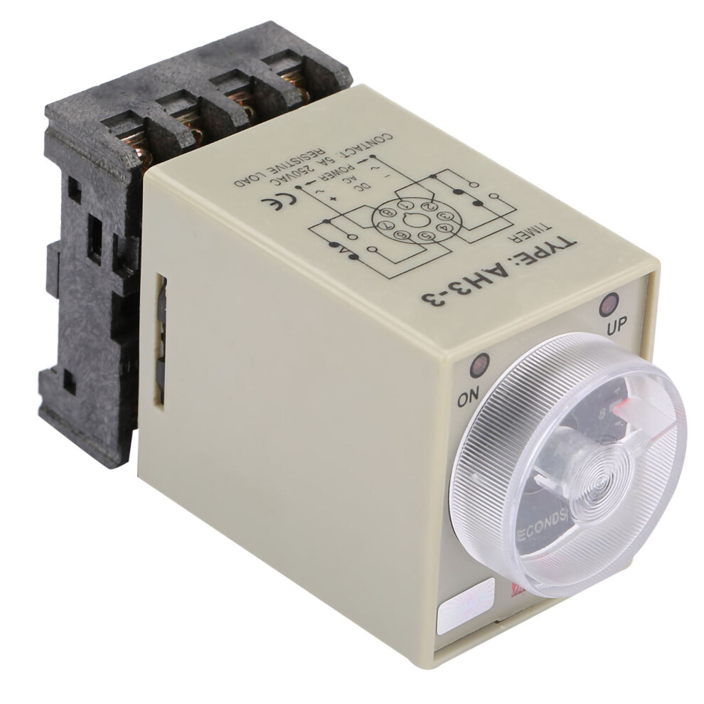 Ah3-3 110V Delay On Time Relay 5A 90X52x40mm 5001393772944