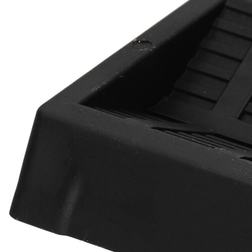 6 Black Rubber Coasters for Furniture Casters