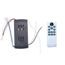 Kit Telecomando per Ventilatore da Soffitto da 40 W, Funzione di Temporizzazione A 6 Velocità, Telecomando Sostitutivo per Ventilatori e Luci da