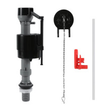 Kit Universal de Reparación de Inodoros para Tanque Interior. Incluye Válvula de Llenado Ajustable y Aleta de 2 Pulgadas. Instalación Silenciosa y