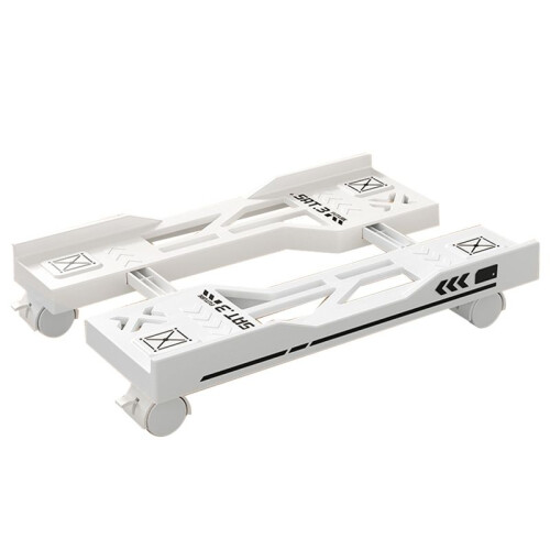 Supporto per Computer Regolabile, Supporto per PC Mobile, Supporto per Torre Computer, Bianco 1