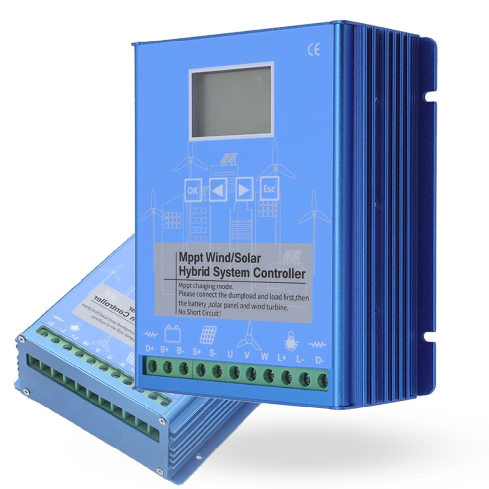 800Wâ10000W Hybrid Wind Solar Charge Controller Mppt Charging Boost 12V 24V 48V Off Grid System 9330225572671