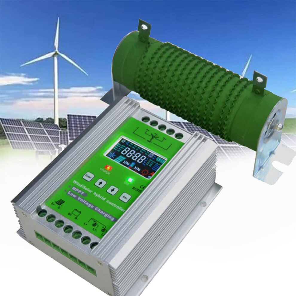 Solar Wind Hybrid Mppt Charge Controller 12000W 12V 24V 48V Auto Voltage Detection Off Grid Home System 9330225572800