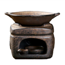 Vintage Tea Warmer Set, Tea Stove Candle Holder, Hand Made Candle Heating Base, Household Tea Pot