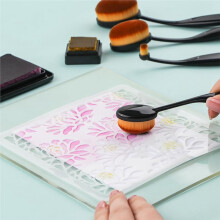 10Pcs Ink Blending Brushes Set for Scrapbooking, Card Making, Crafting - Mixed Sizes