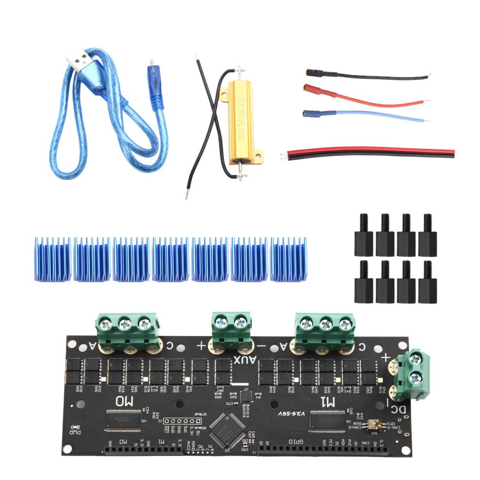 Mks Xdrive 56V High-Precision Brushless Servo Motor Controller Based Odrv V3.6 Upgrade 4712400178659