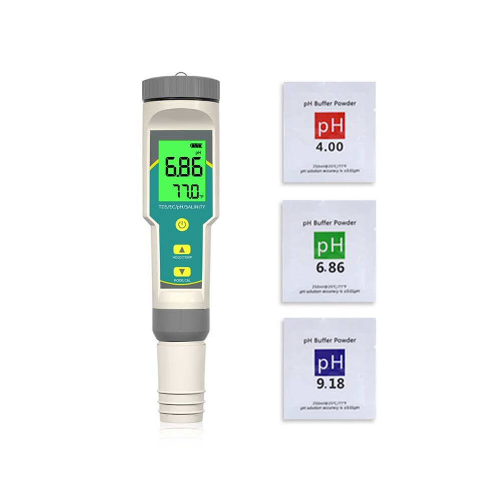 5 In 1 Digital Water Quality Tester Ph Tds Ec Salinity Temperature Meter For Drinking Water Aquarium Hydroponics Pool 6032925422265