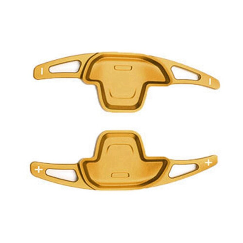 2PCS Car Steering Wheel Shift Paddle for GAC  Shadow Leopard Auto Accessories Rust-Proof Aluminium Alloy (Gold) 1