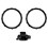 3Pcs Accent Rings Accessories Profile  Buttons Matte Chrome Plated for  One Elite Series 2 Game Controller A 4