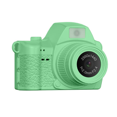 2K Digital  Thumb Camera Retro Micro Single Camera Student Campus Camera Keychain Pendant Video Recorder Green