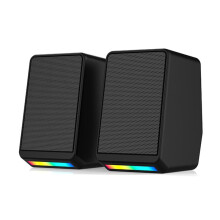 V5 RGB Stereo Sound  Speakers Small Household Desktop Computer Soundbar Portable Speakers for Computer Laptop