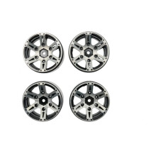 4PCS RC Rock Crawler Metal Beadlock 1.9" Wheel Rim for SCX10 RC Crawler Car Part Black