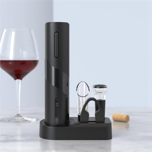 Rechargeable Electric Wine Bottle Opener, 5-in-1 Automatic Corkscrew Set 1