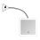 Square Flexible Gooseneck LED Lighted 10X Magnifying Makeup Mirror, Power Locking Suction Cup, Bright Diffused Light 1
