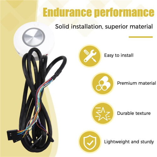 Computer Desktop  Button with Dual USB Audio Desktop Host External Boot Button Adhesive . 1