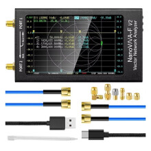 -F V2 Vector Network Analyzer 50KHz-3GHz Antenna Analyzer VHF UHF VNA 4.3" 5000mAh Measuring S Parameters