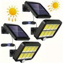 2pc Outdoor Lighting Street Solar Split Wall Lamp Garden Street Lights Solar Lamp for Yard Pathway Fence Patio Security