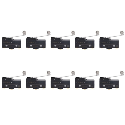 10X Panel Mount Long Hinge Roller Lever Ac  Basic Micro- Z-15Gw2-B