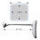 Square Flexible Gooseneck LED Lighted 10X Magnifying Makeup Mirror, Power Locking Suction Cup, Bright Diffused Light 6
