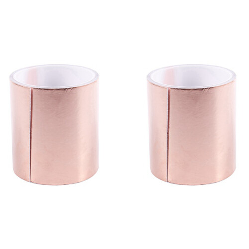 2 Pcs 100mmx5M Pure Copper Roll EMI Conductive Guitar Shielding Ribbon