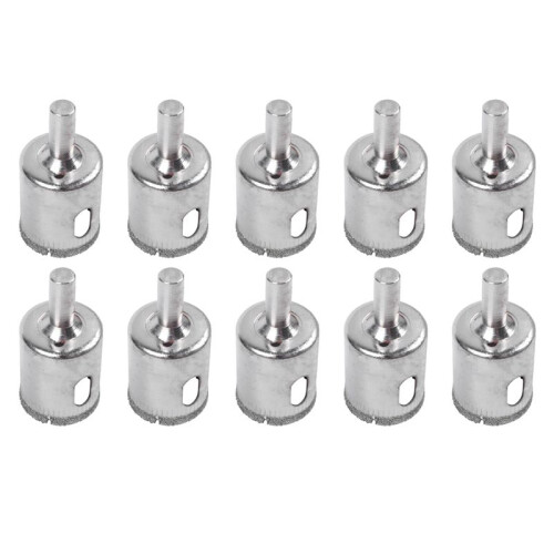 10 Pcs 25mm Glass Ceramic Tile Hole Saw Drill Bit Cutter