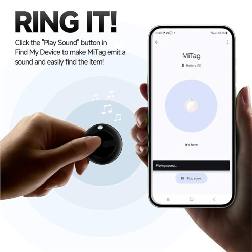Tracker with Protective Cover for Android,  Key Finder & Luggage Locator for  Find My Device App 1