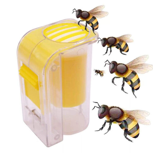 Queen Bee Marker Cage Bottle 2PC Set, Durable Beekeeping Tools for Quick Replacement and Daily Use