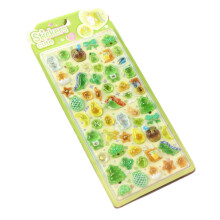 Multipurpose Decorative 3D Cartoon Sticker for-green animals