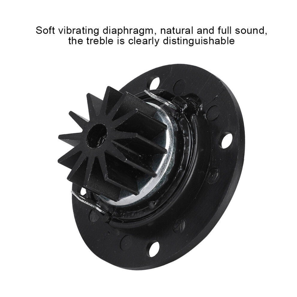 2Pcs 30W 6Ω Silk Film Dome Tweeter 52Mm Black 8771393774183