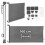 Cancelletto di sicurezza retrattile per scale e porte, 160 cm, grigio 1