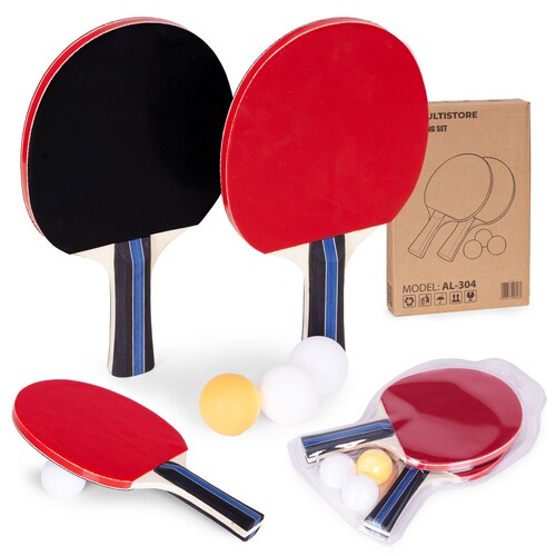 Table Tennis Set with 2 Paddles & 3 Balls