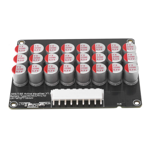 4X Whole Group Balancer 8S 5A Active Lithium Lipo Lifepo4 Battery Equalizer  Transfer Capacitor BMS Board