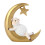 Croissants de lune mouton Figurines lune mouton Statue 1