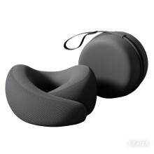Coussin de soutien de tête Portable en forme de U,-noir froid