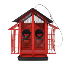Weather Immune Metal Hanging Bird Supplier with Double Stone