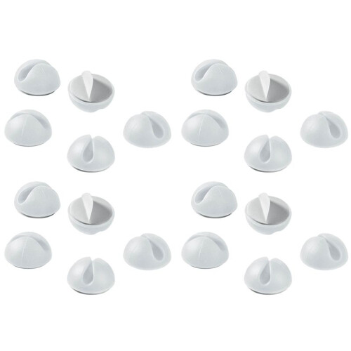 20 Pcs Multipurpose Desktop Cable Tidy Holder Clips Wire Cord  Fixer Wire Cable Organisers Charging Cable Fixer 1