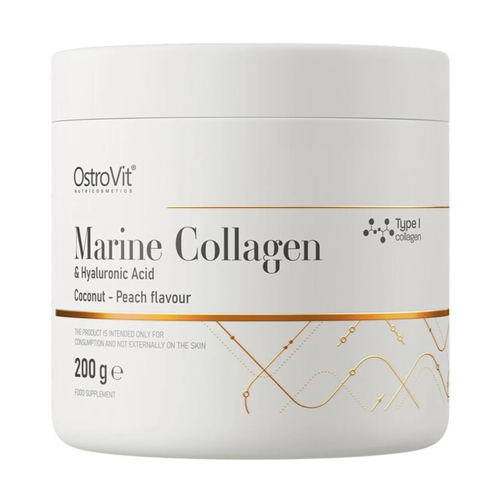 Peach Marine Collagen & Hyaluronic Acid, Coconut - 200 Grams