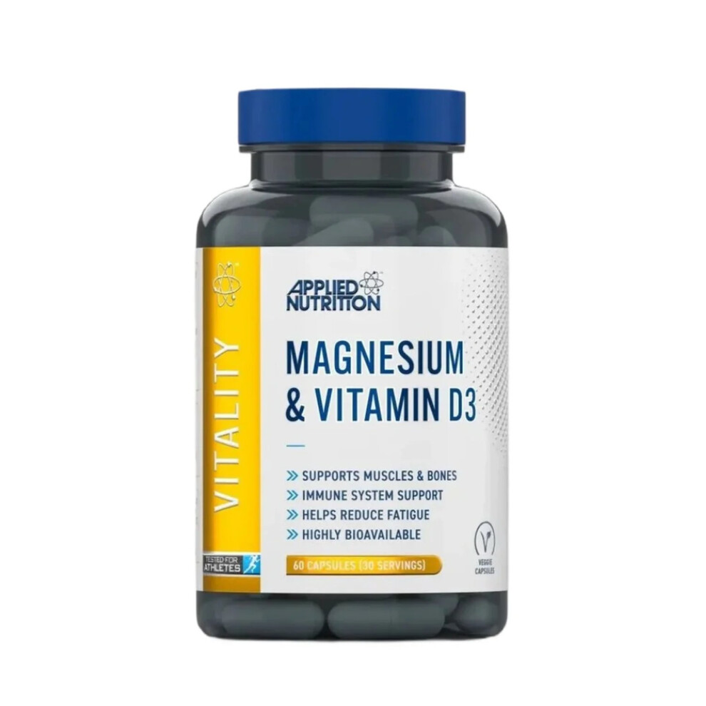 Applied Nutrition Magnesium Blend & Vitamin D Capsule Reduce Fatigue 60 Caps - Image 9