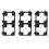 200X 18650 Lithium Battery Double Holder Bracket for DIY Cell Pack Black 4