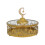 Electroplated Decorative Iron Serving Dish for Snacks Food-D 1