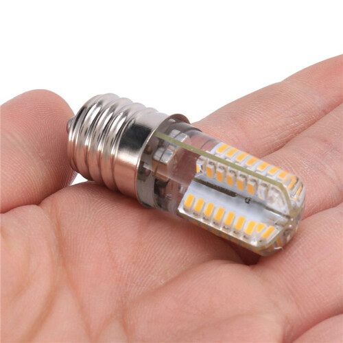 6X E17 Socket 5W 64 LED Lamp Bulb 3014 SMD Light Warm White AC 110V-220V 1