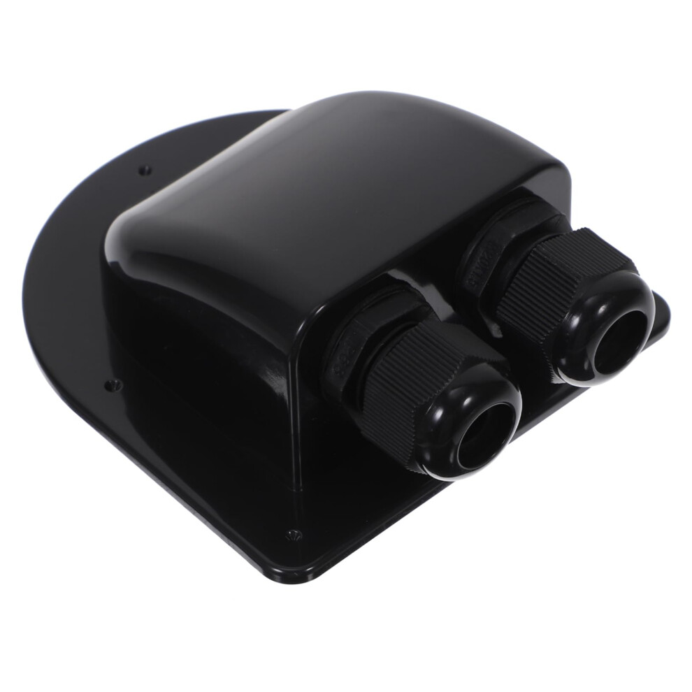 Waterproof Cable Gland Box For Rv Roof Solar Panel Wiring, Double Hole Weather Resistant Pass Through 9330225575191