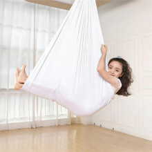 Portable Snuggle Hammock-Elastic Hanging Chair with Rope Carabiner, Light Weight Breathable Cuddle Swing for Relaxation