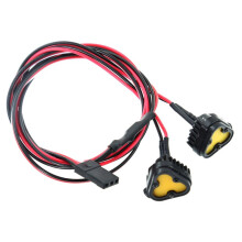 RC Car Bright LED Lights Headlight Spotlight for 1/10 RC Crawler Axial SCX10 90046 Wraith Capra Redcat 2-Lights A