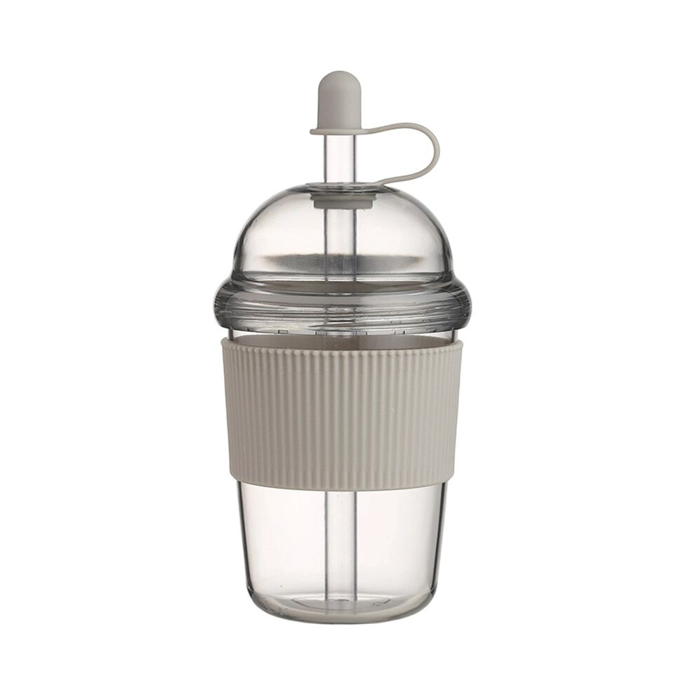 Tauoh 1Pcs 430Mltransparent Coffee Mug With Lid And Straw Pearl Milk Tea Juice Plastic Cup For Home Bar Drinkware